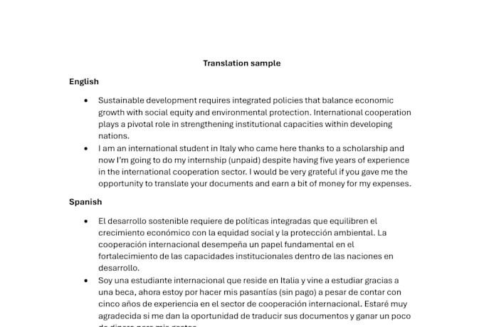 translate english to spanish